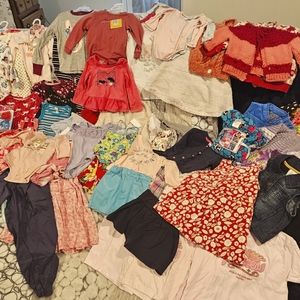 **Massive Bargain! 90-Piece Wholesale Lot of Kids' Clothing, Mostly Girls